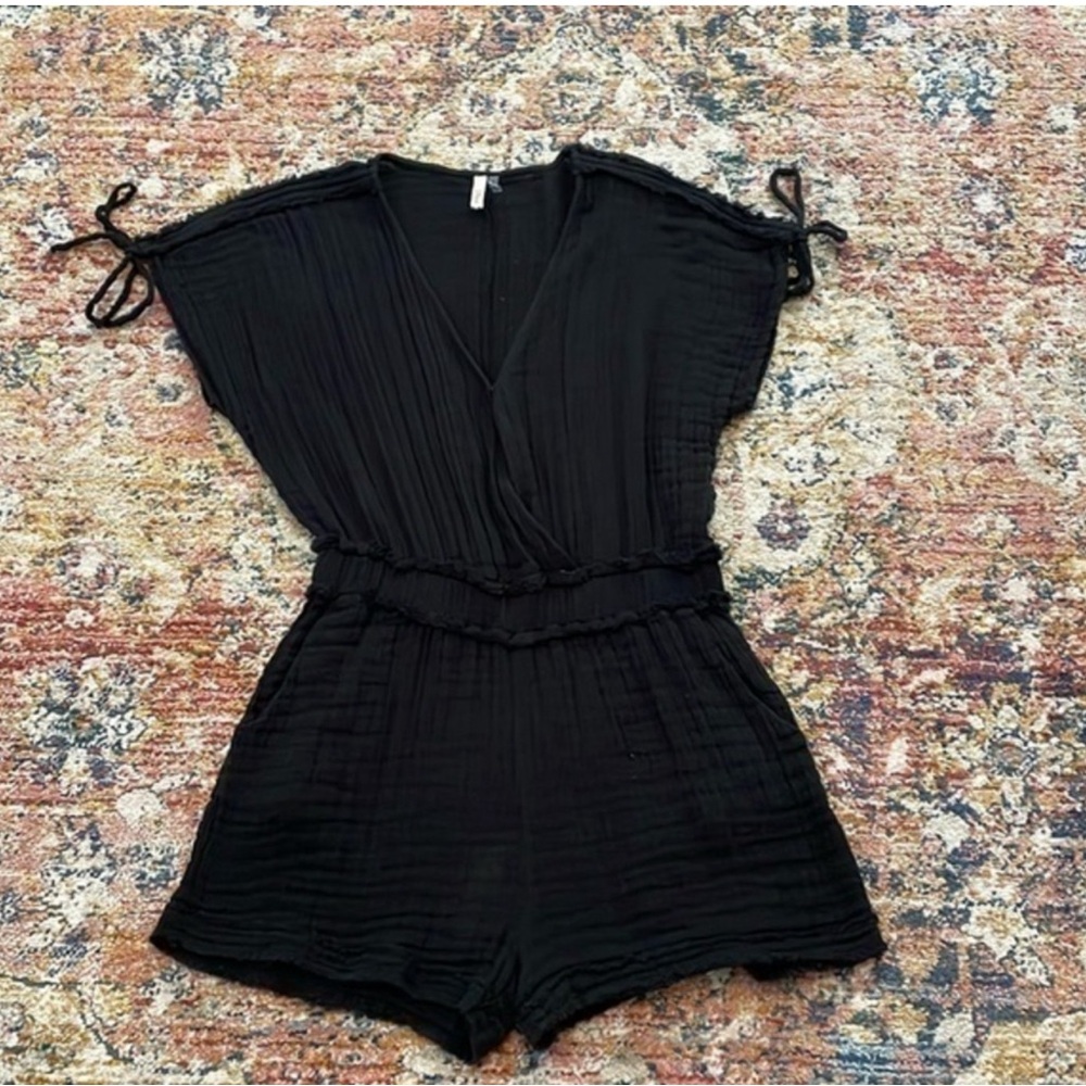 Elan Gauzy Beach Romper